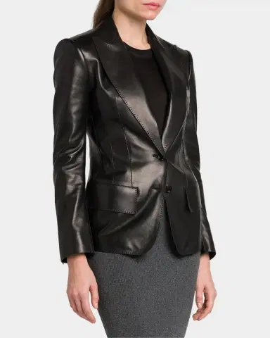 Tom Ford Leather Peak Lapel Jacket | Thumbnail 5 Tom Ford Leather Peak Lapel Jacket | Thumbnail 5