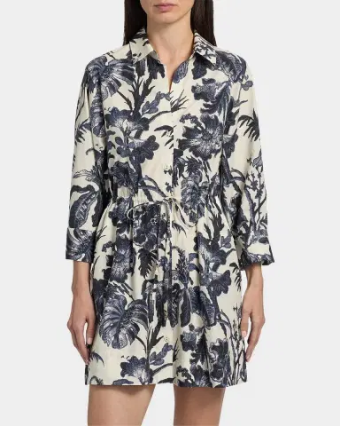 Cara Cara Henry Long-Sleeve Printed Maxi Dress | Thumbnail 3 Cara Cara Henry Long-Sleeve Printed Maxi Dress | Thumbnail 3