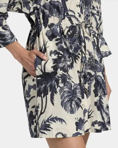 Cara Cara Henry Long-Sleeve Printed Maxi Dress | Thumbnail 4 Cara Cara Henry Long-Sleeve Printed Maxi Dress | Thumbnail 4