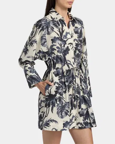 Cara Cara Henry Long-Sleeve Printed Maxi Dress | Thumbnail 6 Cara Cara Henry Long-Sleeve Printed Maxi Dress | Thumbnail 6