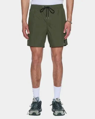 Ksubi Men 's 1999 Cotton and Nylon Logo Patch Swim Trunks | Thumbnail 3