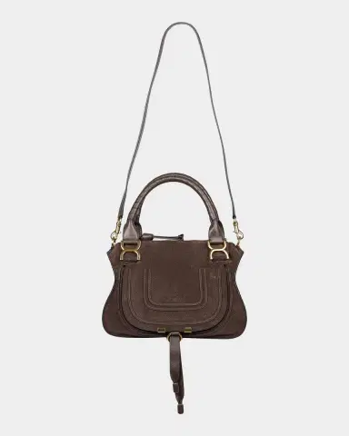 Chloé Marcie Double Carry Satchel in Calfskin Suede | Thumbnail 5 Chloé Marcie Double Carry Satchel in Calfskin Suede | Thumbnail 5