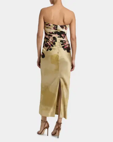 Acler Bowers Floral Satin Maxi Dress | Thumbnail 2