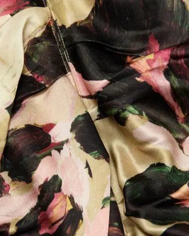 Acler Bowers Floral Satin Maxi Dress | Thumbnail 5