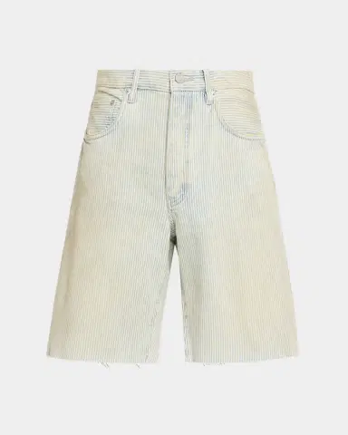 PURPLE Men 's Hickory Pinstripe Denim Shorts | Thumbnail 3 PURPLE Men 's Hickory Pinstripe Denim Shorts | Thumbnail 3