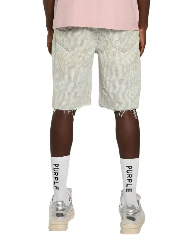 Men 's Hickory Pinstripe Denim Shorts