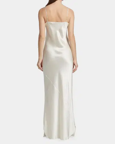 Nili Lotan Silk Satin Slip Gown | Thumbnail 2 Nili Lotan Silk Satin Slip Gown | Thumbnail 2
