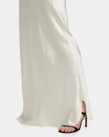Nili Lotan Silk Satin Slip Gown | Thumbnail 4 Nili Lotan Silk Satin Slip Gown | Thumbnail 4