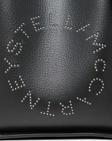 Stella McCartney Mini Studded Logo Crossbody Bag in Eco Grainy Vegan Leather | Thumbnail 5 Stella McCartney Mini Studded Logo Crossbody Bag in Eco Grainy Vegan Leather | Thumbnail 5