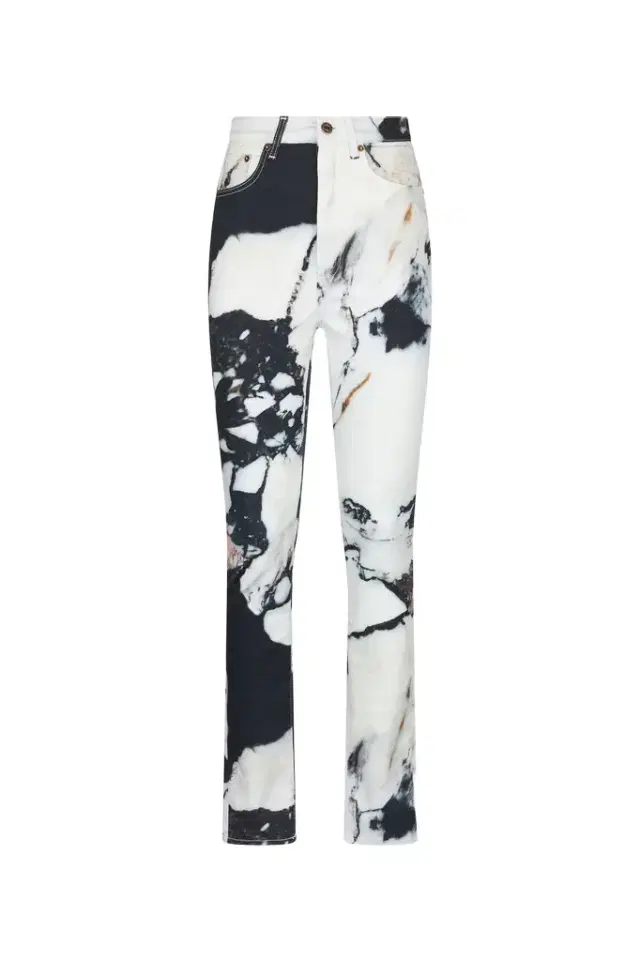 Roberto Cavalli Skinny trousers with Marble print