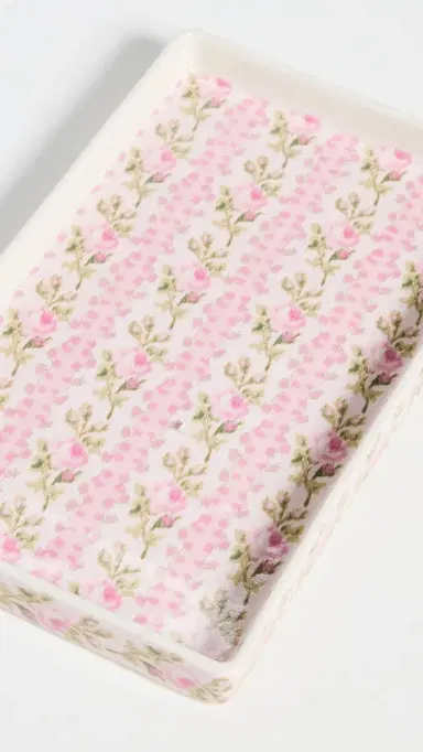 LoveShackFancy Evaline Tray Pink Macaron One Size | Thumbnail 3