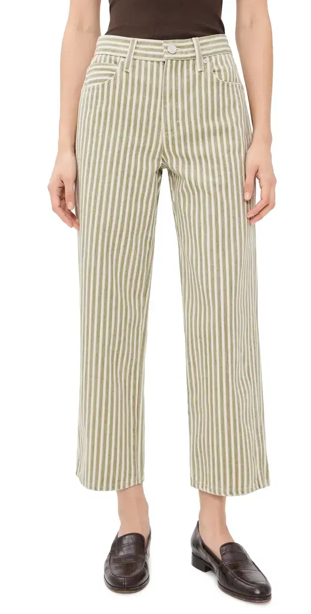 AMO Billie Cropped Jeans Rally Stripe