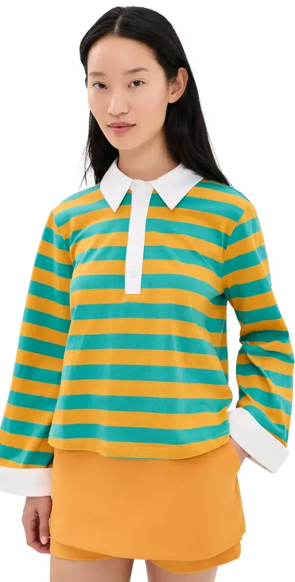Gabrielle Polo Ocean Yellow tripe