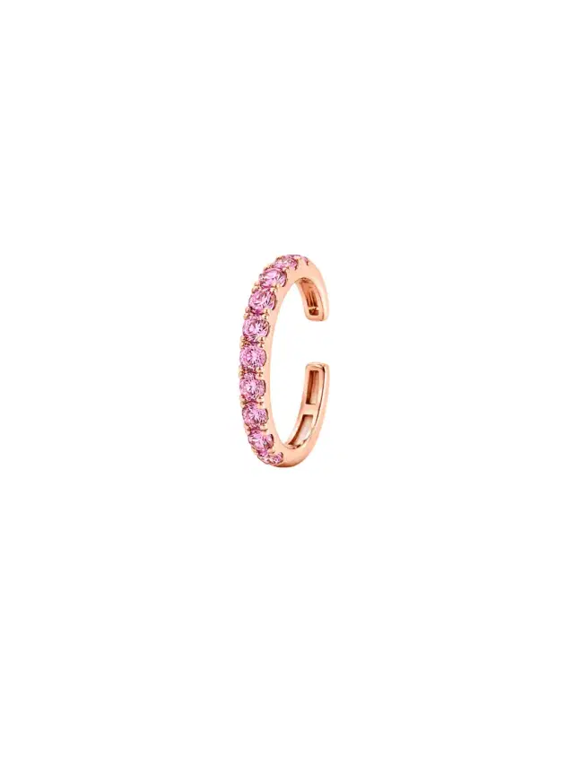 Wish Fine Jewelry 1.10ct Pink Sapphire 18K Gold Ear Cuff