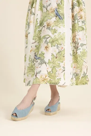 Castañer Dosalia Wedge - Aqua | Thumbnail 4