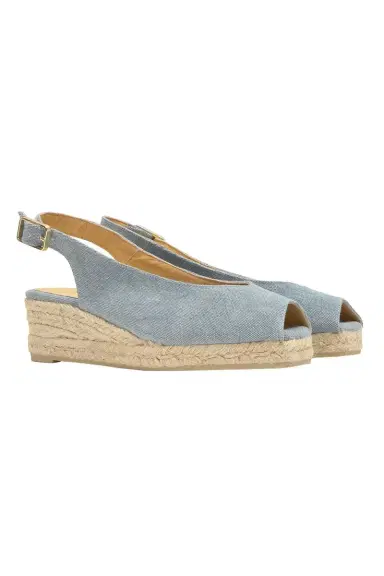 Castañer Dosalia Wedge - Aqua | Thumbnail 1