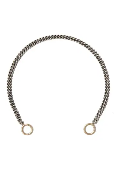 Marla Aaron Mixed Metal Not So Heavy Curb Chain Bracelet - Silver - 6in | Thumbnail 1