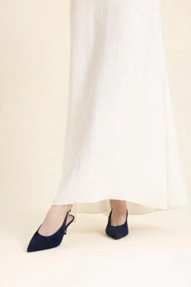 Gianvito Rossi Robbie Slingback 55 - Denim | Thumbnail 3
