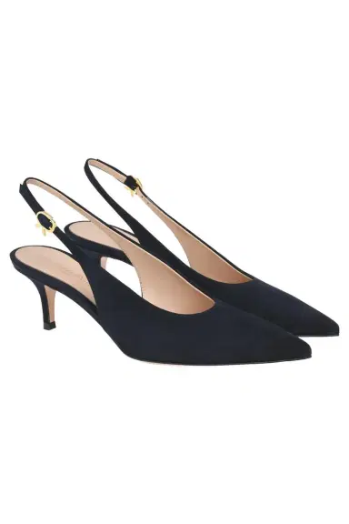 Gianvito Rossi Robbie Slingback 55 - Denim | Thumbnail 5