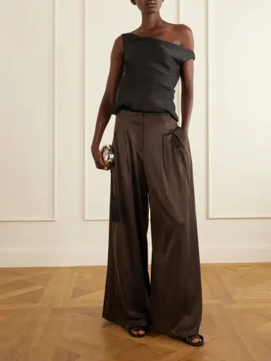 TWP Drew Silk-blend Charmeuse Wide-leg Pants | Thumbnail 2 TWP Drew Silk-blend Charmeuse Wide-leg Pants | Thumbnail 2