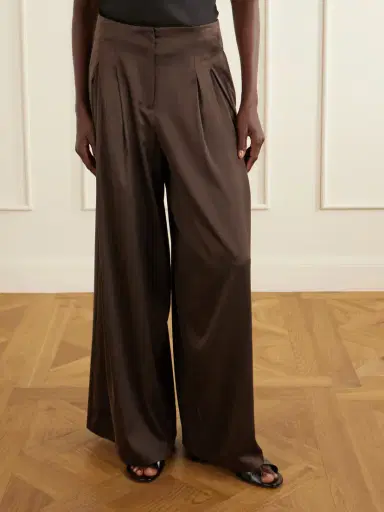 TWP Drew Silk-blend Charmeuse Wide-leg Pants | Thumbnail 3 TWP Drew Silk-blend Charmeuse Wide-leg Pants | Thumbnail 3
