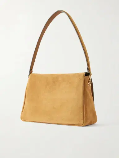 Tory Burch Charlie Logo-embellished Suede Shoulder Bag | Thumbnail 4