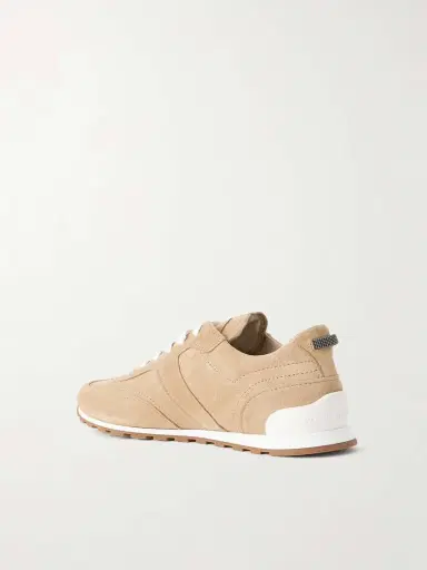 Brunello Cucinelli Embellished Suede Sneakers | Thumbnail 3