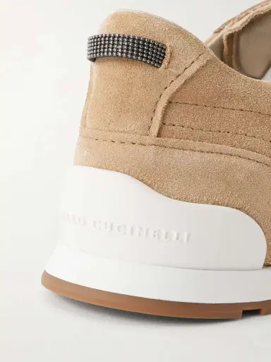 Brunello Cucinelli Embellished Suede Sneakers | Thumbnail 5