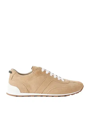 Brunello Cucinelli Embellished Suede Sneakers | Thumbnail 1