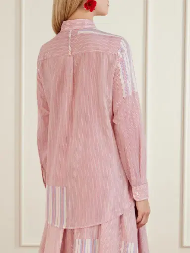 Thierry Colson Baptiste Striped Cotton-voile Shirt | Thumbnail 4 Thierry Colson Baptiste Striped Cotton-voile Shirt | Thumbnail 4