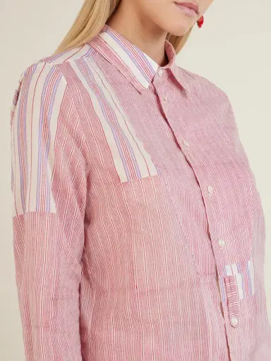 Thierry Colson Baptiste Striped Cotton-voile Shirt | Thumbnail 5 Thierry Colson Baptiste Striped Cotton-voile Shirt | Thumbnail 5