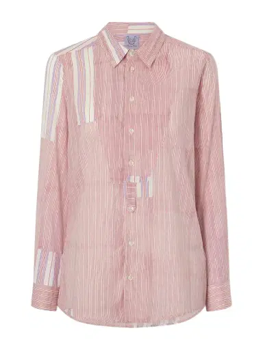 Thierry Colson Baptiste Striped Cotton-voile Shirt | Thumbnail 1 Thierry Colson Baptiste Striped Cotton-voile Shirt | Thumbnail 1