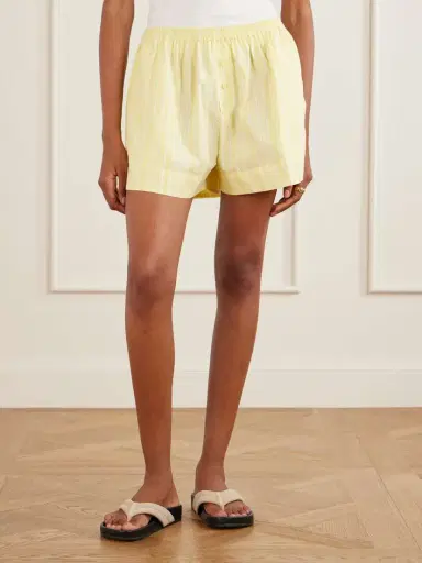 Faithfull Lonia Striped Cotton Shorts | Thumbnail 3 Faithfull Lonia Striped Cotton Shorts | Thumbnail 3