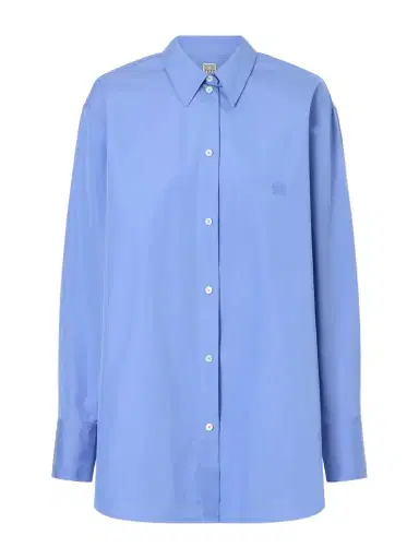 TOTEME Embroidered Cotton-poplin Shirt | Thumbnail 1 TOTEME Embroidered Cotton-poplin Shirt | Thumbnail 1