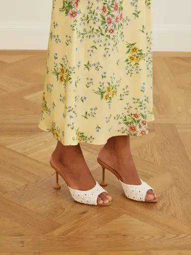 Aquazzura Loom 85 Crochet-trimmed Mules | Thumbnail 2