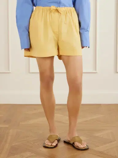 TOTEME Cotton-poplin Shorts | Thumbnail 3 TOTEME Cotton-poplin Shorts | Thumbnail 3