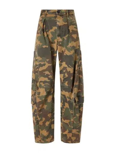 Citizens of Humanity Flight Printed Mid-rise Straight-leg Cotton-blend Twill Cargo Pants | Thumbnail 1 Citizens of Humanity Flight Printed Mid-rise Straight-leg Cotton-blend Twill Cargo Pants | Thumbnail 1
