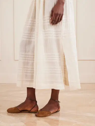 Lemlem Freye Striped Cotton Midi Skirt | Thumbnail 5