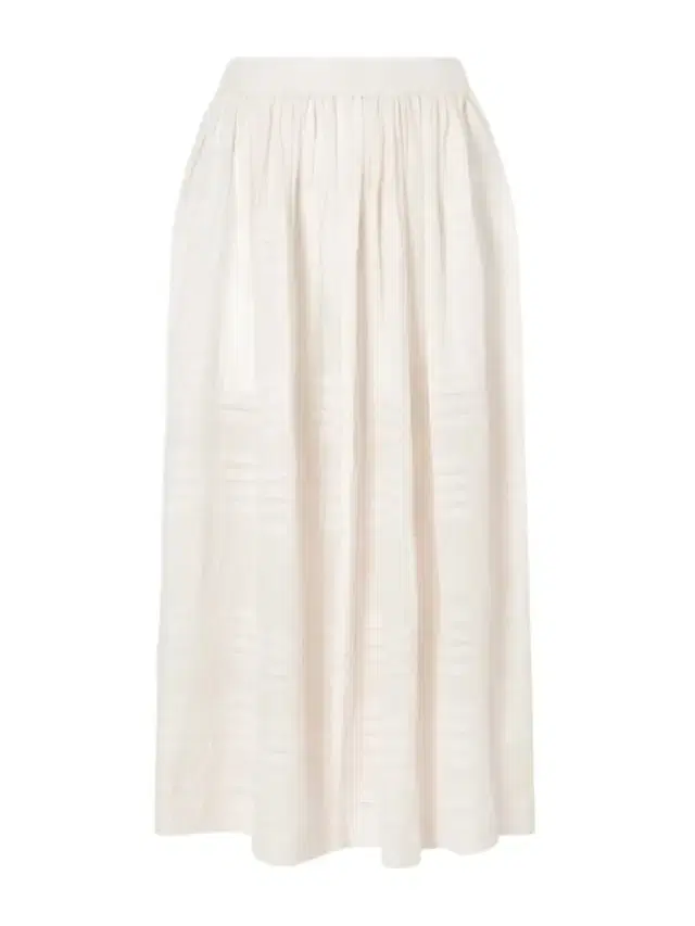 Freye Striped Cotton Midi Skirt