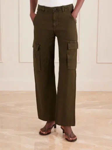 Citizens of Humanity Esme Organic Cotton-twill Wide-leg Cargo Pants | Thumbnail 3 Citizens of Humanity Esme Organic Cotton-twill Wide-leg Cargo Pants | Thumbnail 3
