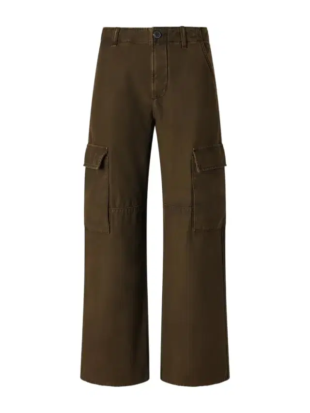 Esme Organic Cotton-twill Wide-leg Cargo Pants