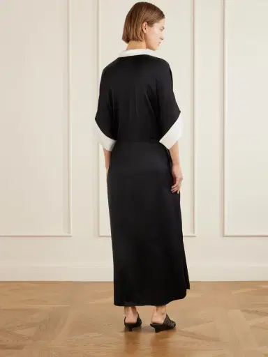 TOTEME Satin Maxi Shirt Dress | Thumbnail 3 TOTEME Satin Maxi Shirt Dress | Thumbnail 3