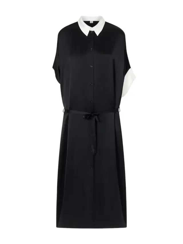 Satin Maxi Shirt Dress