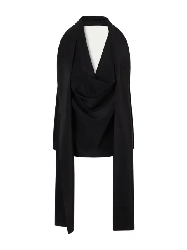 Tie-detailed Silk Tank