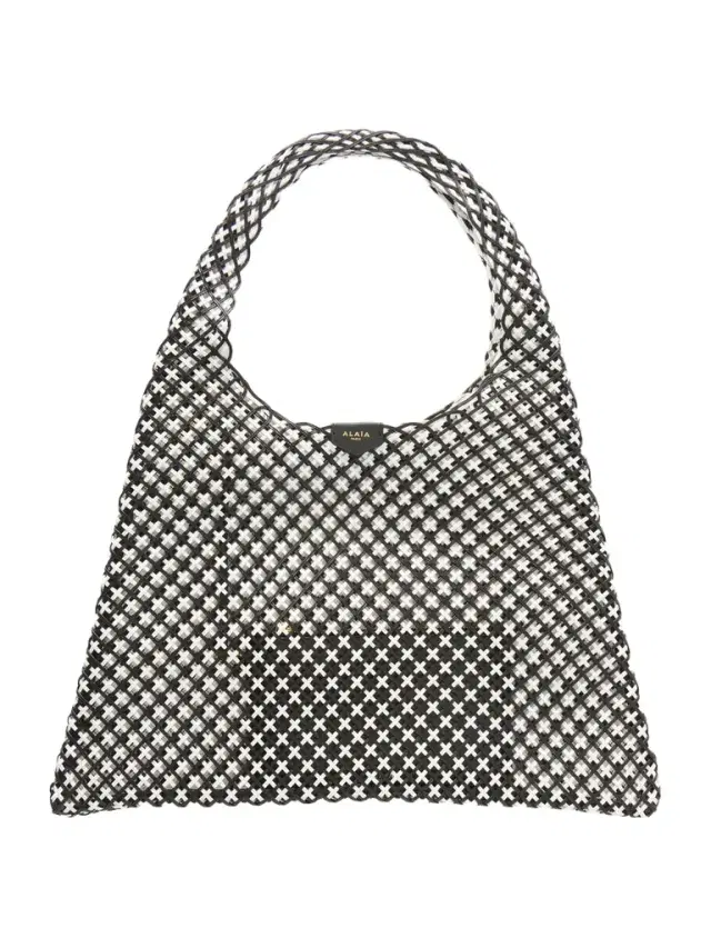Alaïa Woven Leather Hobo Shoulder Bag