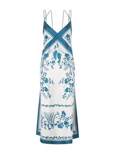 Erdem Floral-print Silk-twill Midi Dress | Thumbnail 1