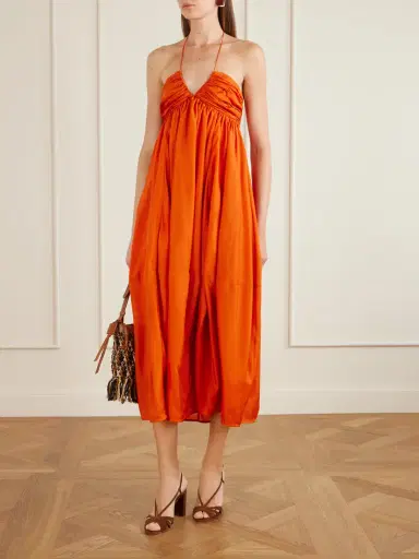 Zimmermann Mahon Silk Halterneck Maxi Dress | Thumbnail 2 Zimmermann Mahon Silk Halterneck Maxi Dress | Thumbnail 2