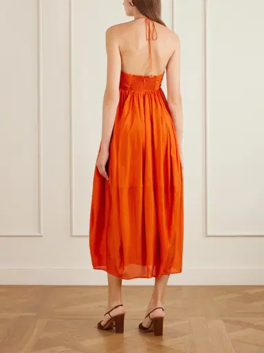 Zimmermann Mahon Silk Halterneck Maxi Dress | Thumbnail 3 Zimmermann Mahon Silk Halterneck Maxi Dress | Thumbnail 3