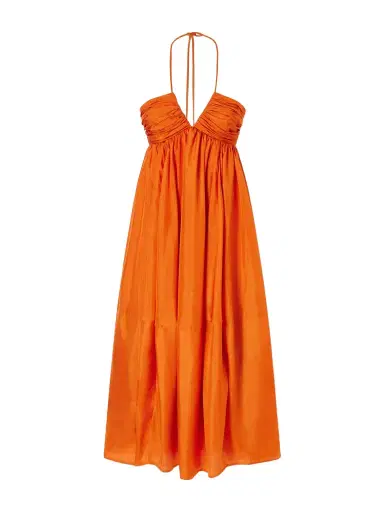 Zimmermann Mahon Silk Halterneck Maxi Dress | Thumbnail 1 Zimmermann Mahon Silk Halterneck Maxi Dress | Thumbnail 1