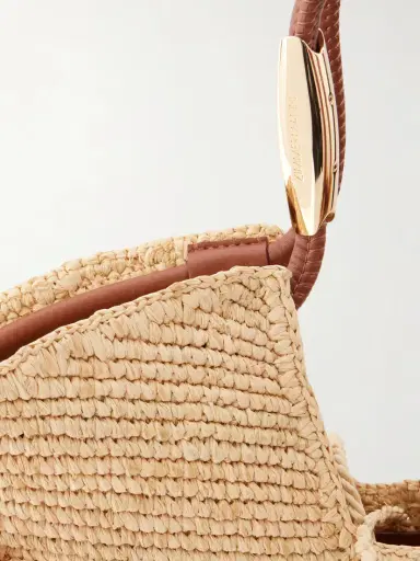 Zimmermann Goldentime Small Leather-trimmed Fringed Raffia Tote | Thumbnail 5 Zimmermann Goldentime Small Leather-trimmed Fringed Raffia Tote | Thumbnail 5